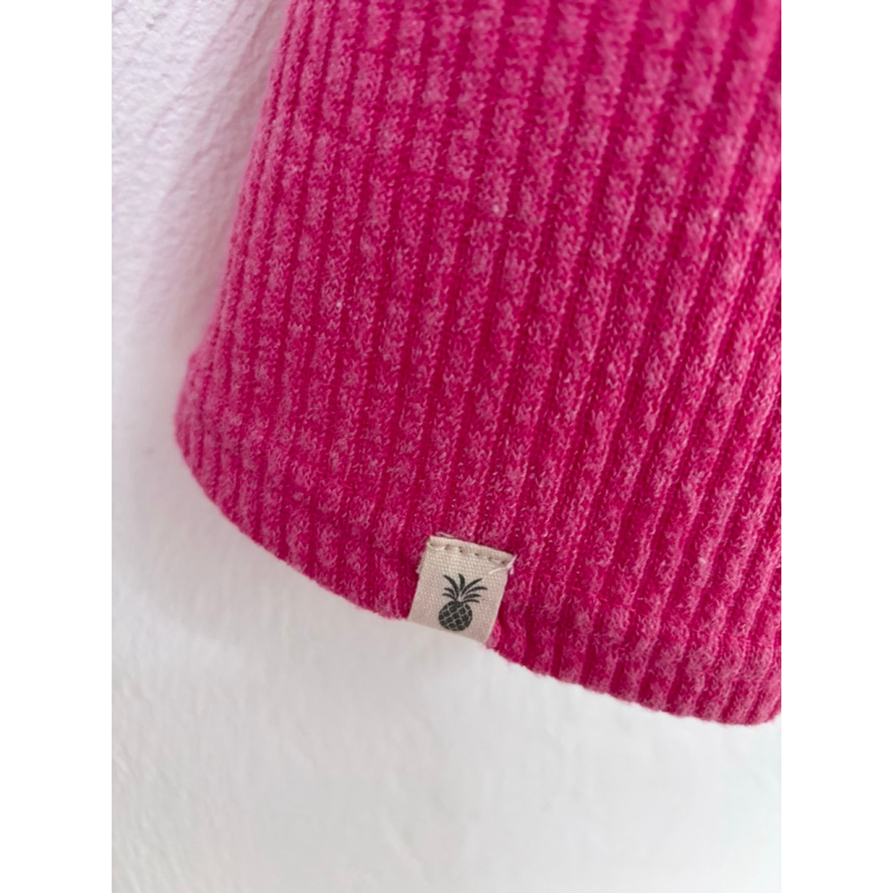 Women's Simply Southern Pink Ribbed Mini Dress with Buttons, Size S - Picture 9 of 9